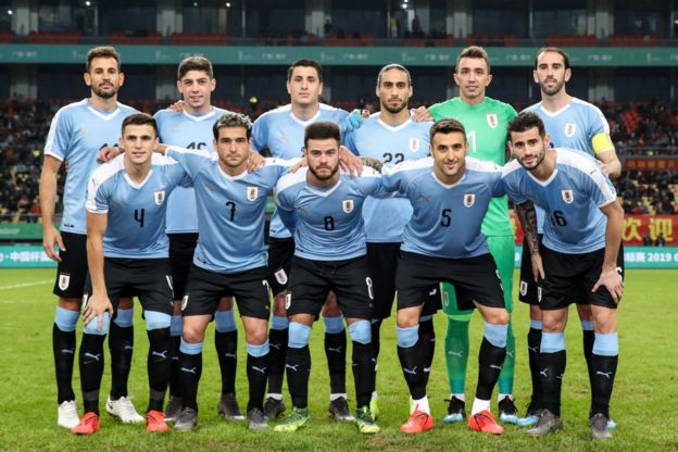 Selección de Uruguay en la pasada Copa China.