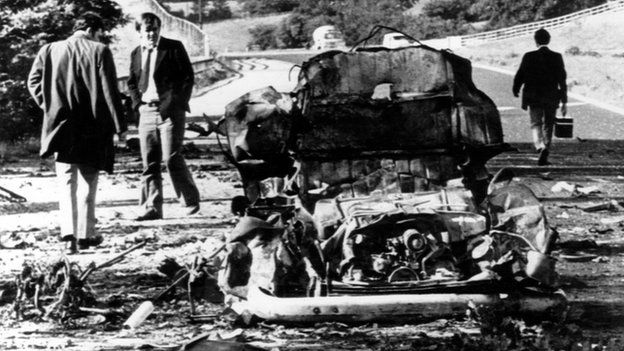 Scene of the Miami Showband massacre in 1975