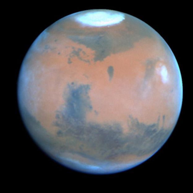 Imagen de Marte captada por el telescopio espacial Hubble