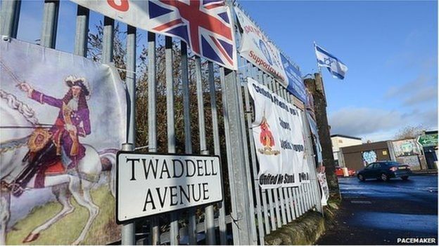 The loyalist protest at Twaddell Avenue has been ongoing since July 2013