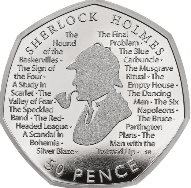 новая монета с изображением Холмса