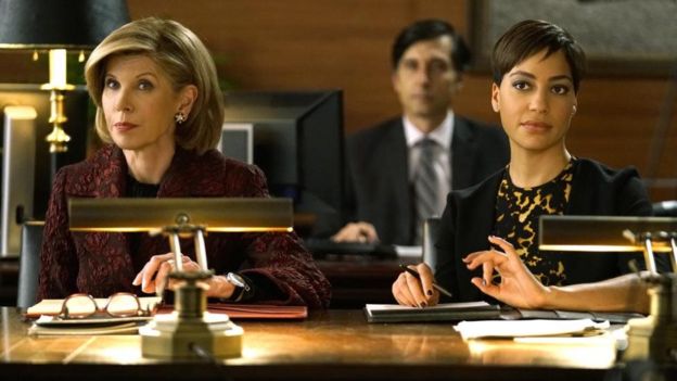 Xalaqo ka mid ah filimka "The Good Fight" waxaa lagu male'awaalayaa Hillary Clinton oo madaxweyne noqotay