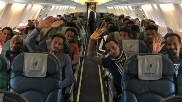 66 migrants sont arrivés au Rwanda