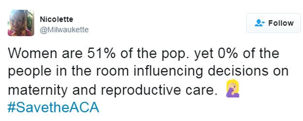 Nicolette tweet: "Women are 51% of the pop yet 0% of the people in the room influencing decisions on maternity and reproductive care"