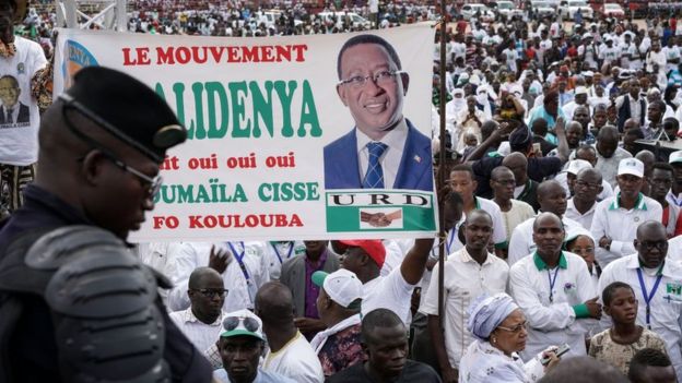 Un rassemblement de Soumaila Cissé, le chef de file de l'opposition, en mai dernier à Bamako.