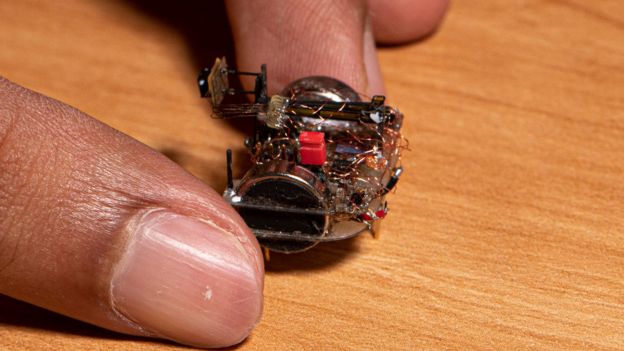 A tiny camera robot