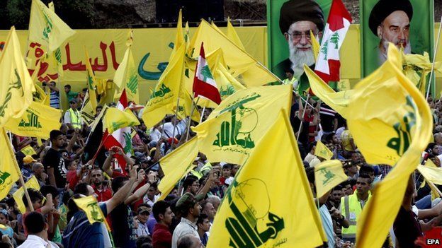 Hezbollah supporters mark "Victory Festival" in southern Lebanon