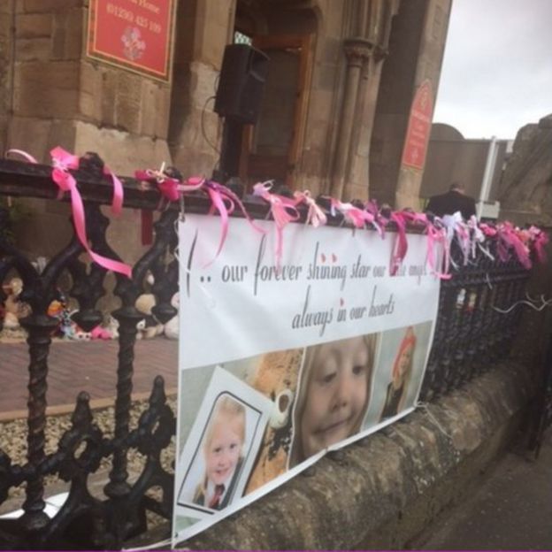Tributes at the funeral of Alesha MacPhail