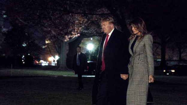 Donald Trump ve eşi Melania Trump