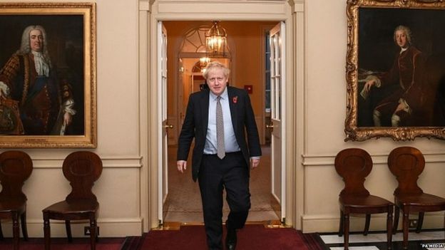 Boris Johnson in Downing Street