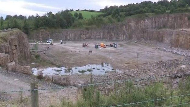 The fracking firm, Tamboran, faced opposition to its plans to drill a gas exploration borehole at a quarry in Belcoo