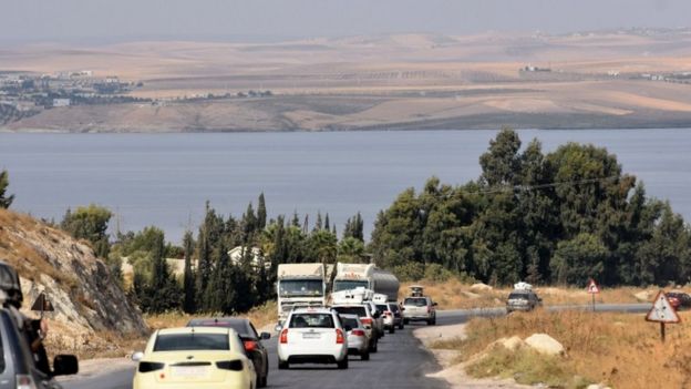 The Euphrates near Kobane. Russian and Syrian forces will enter a long border area