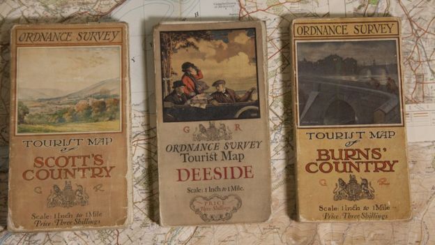 1920s Ordnance Survey maps of tourist areas of the UK