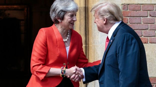 Trump et Theresa May