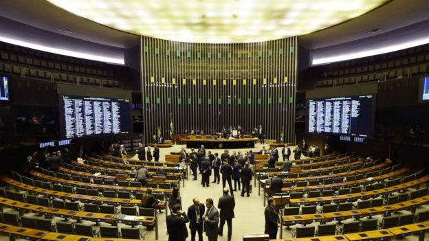 A Câmara dos Deputados, em Brasília
