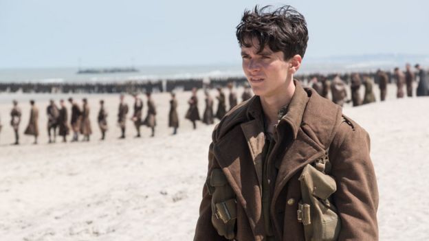 Fionn Whitehead in Dunkirk