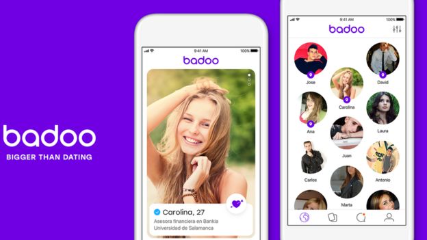 La aplicación permite que dos personas entren en contacto después de mirar sus fotos y leer sus perfiles. Foto: Badoo