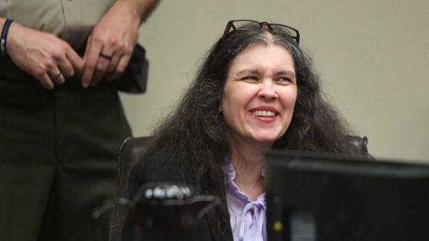 Louise Turpin occasionally smiled during Friday's sentencing
