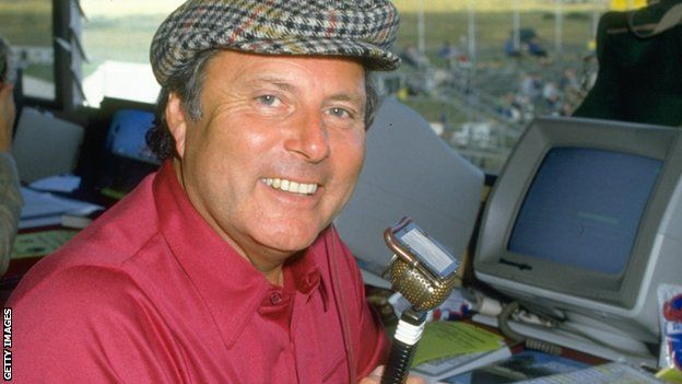 Peter Alliss in the commentary booth