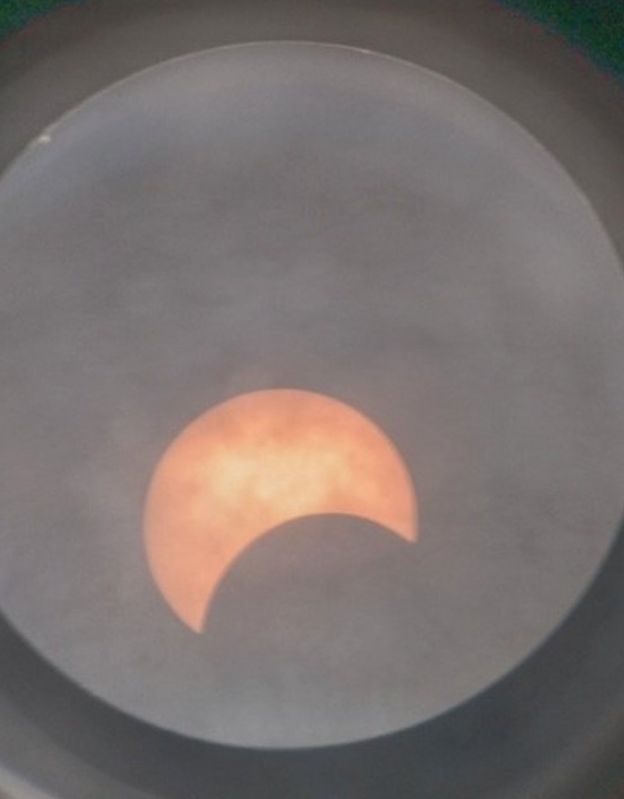 In pictures Solar eclipse as seen from the UK BBC News