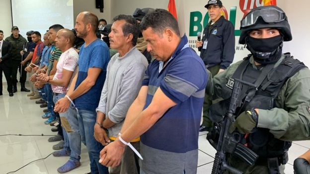 venezolanos arrestados por el gobierno interino de Bolivia.