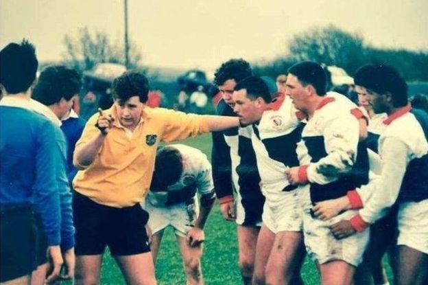 Nigel as a young referee