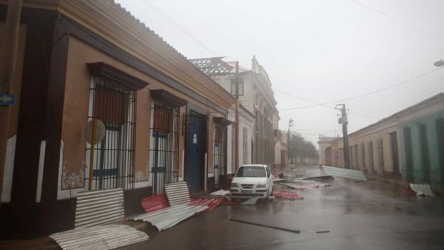 Hurricane Irma: Cuba Hit With Strong Winds And Heavy Rain - BBC News