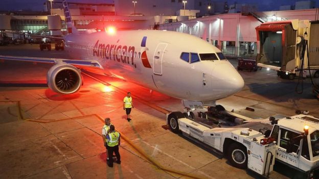 Un avión de American Airlines