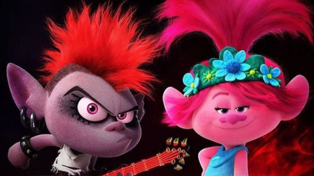 A scene from Trolls World Tour