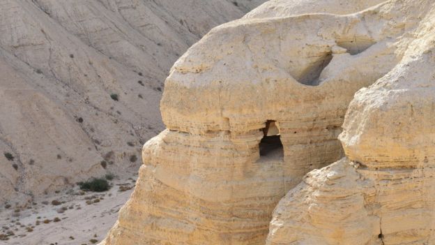 Qumran cave - dead sea scrolls