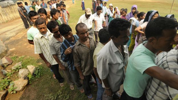 মেঘালয়ে ২০১৪ সালের নির্বাচনের সময় একটি ভোট কেন্দ্র