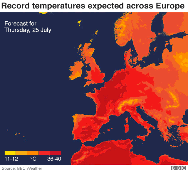 Europe heatwave Why are temperatures on the continent soaring? BBC News