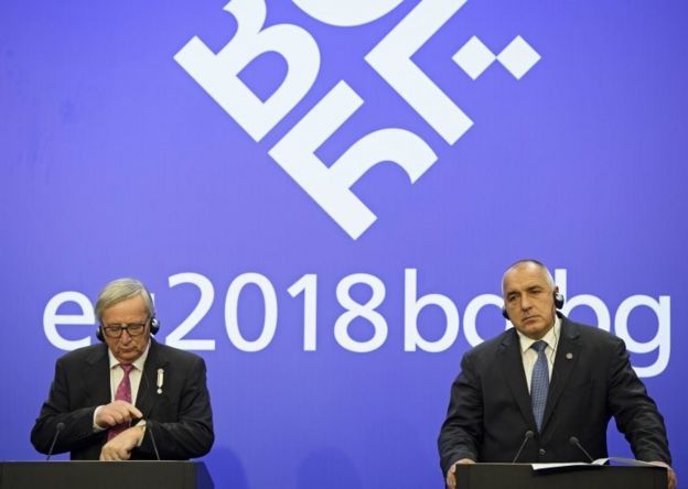 Avrupa Komisyonu Başkanı Jean-Claude Juncker ve Bulgaristan Başbakanı Borisov