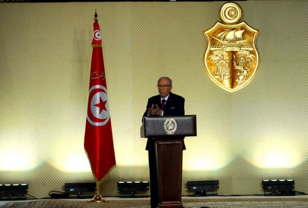Béji Caïd Essebsi a été élu président de la Tunisie en décembre 2014, battant le candidat sortant Moncef Marzouki avec 55,6% des voix.
