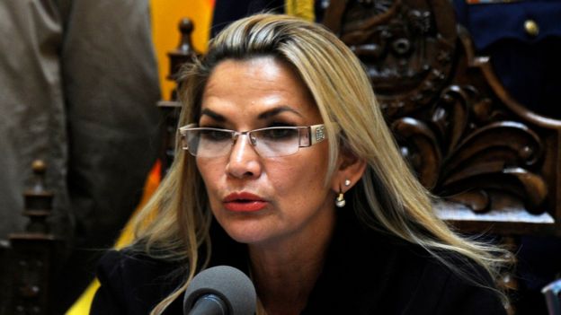 Jeanine Áñez, presidenta interina de Bolivia