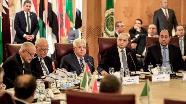 الجامعة العربية رفضت صفقة القرن خلال اجتماع وزراء خارجيتها مع محمود عباس