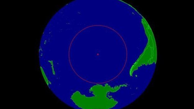 La ubicación del Punto Nemo en el planeta