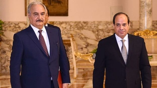 Hafter ve Sisi, Kahire'de bir araya geldi