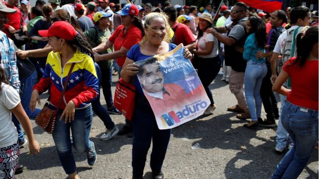 Marcha de apoyo a Maduro