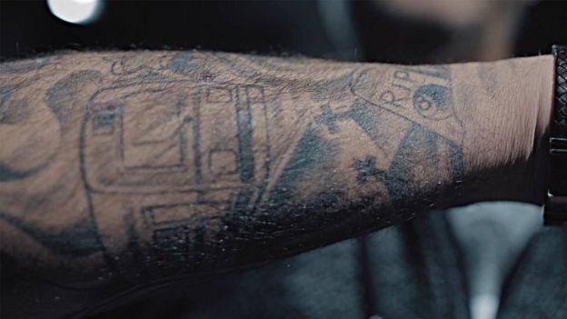 Los tatuajes de Javier García