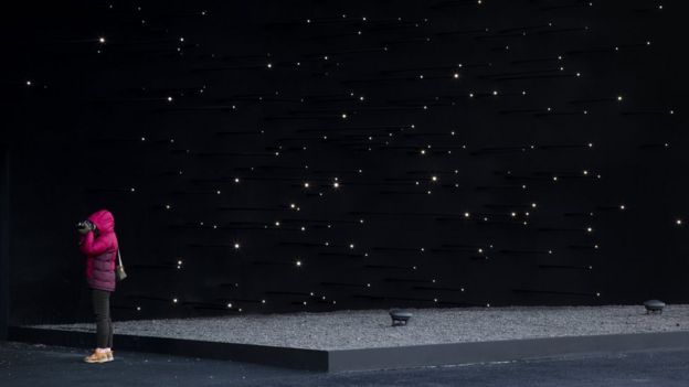 Por qué este es el "edificio más negro del mundo" El Pabellón Hyundai de Pyeongchang