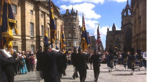 Armed Forces parade in Edinburgh Pic: Morag Kinniburgh
