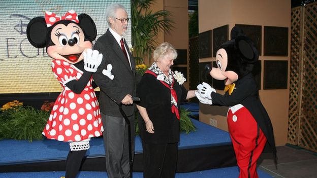 Wayne Allwine and Russi Taylor at the Disney Legends ceremony in 2008