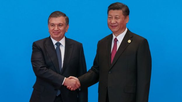 Президент Мирзиёев Пекинда
