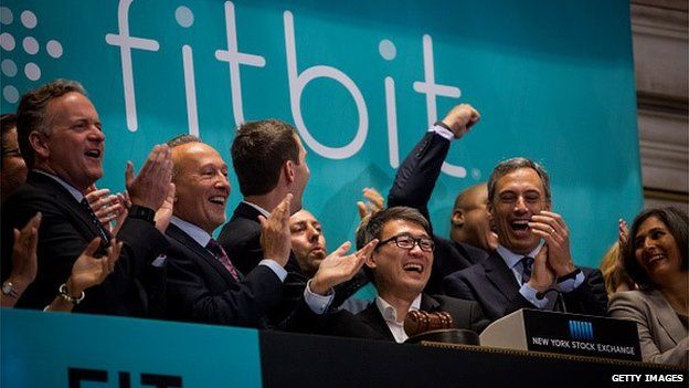 Fitbit chief executive rings the opening bell
