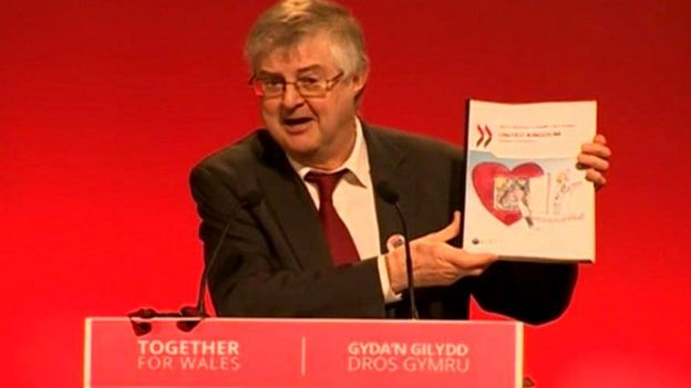 Mark Drakeford at Labour Wales conference