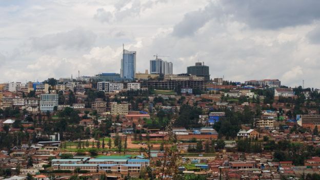 Kigali, capital de Ruanda.