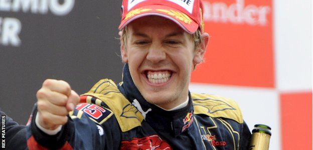 Sebastian Vettel win the Italian Grand Prix in 2008