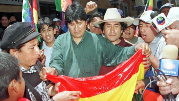 Evo Morales en 2003