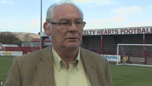 Jim Leishman was Kelty Hearts manager when the club was formed in 1975